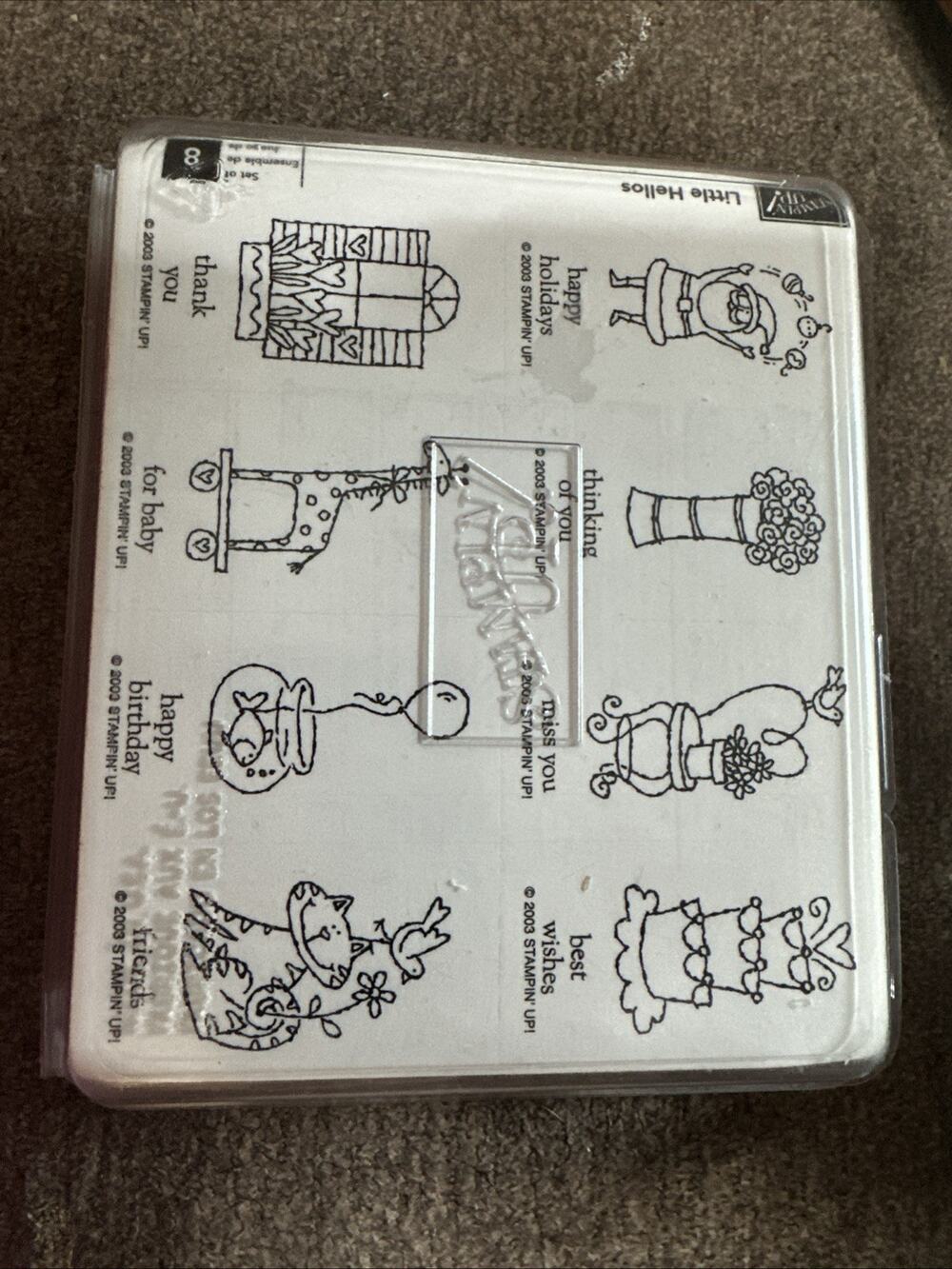 Stampin Up Little Hellos 2003 New In Package